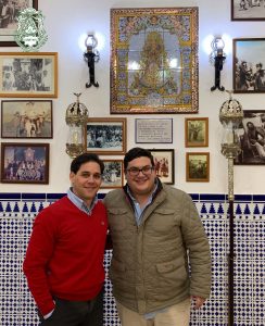 Juan Prieto, Pregonero de 2019, junto al presidente Raúl Caro